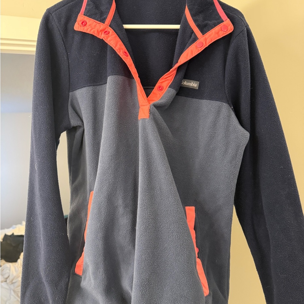 Columbia blue and pink fleece